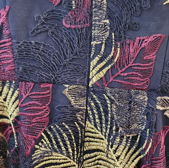 Aidan Mattox Dress Women's Printed V-Neck Sleeveless Asymmetric High-Low Size‎ 6 - Picture 11 of 15